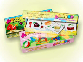 Домино фрукты и ягоды (45шт)