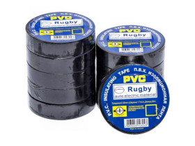 Ізолента PVC 20м Rugby Х 4-13 Чорна (10шт/400шт)
