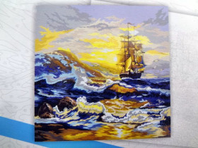 02-07U Картина за номерами, пензлик+фарби 40*40см Данко Тойс