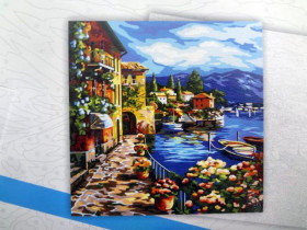 02-09U Картина по номерам, кисточка+краски 40*40см Данко Тойс