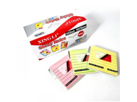 Папір клейкий 76*76мм, 100арк 4кол 121809 полосатий (12/600)