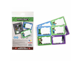 Наліпки на зошити Yes "Minecraft", 8 шт/уп 955504