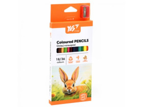 Олівці кольорові Yes 18/36 кол. "Orange Line" з точилкою 290752