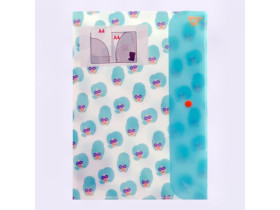 Папка-органайзер YES на кнопці А4 "Fancy", 3 від., 2 карм. 491743