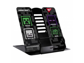 Підставка для книг Yes "Minecraft", метал, чорна 470521