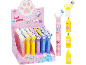 Текстовиділювач "3 кольори в 1" "Лапка" MD-183 (36 шт.)