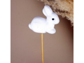 Топпер "Зайчик", білий флок, 4796-4