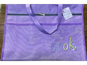 Портфель тканинний на замку A3, 44×32 см, QB617, Імп (214920)