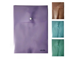 Папка пласт., на кнопці, верт.,пастель, 23*32см, SK-1017 48-16, Імп 210026