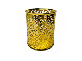 Стакан для ручок, круглий, 9,5*8см, золотий, метал, 11-1, Імп 562015