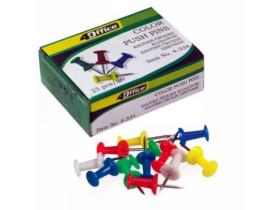 Кнопка гвоздик 4OFFICE 4-334 з пласм.шапоч (10шт)