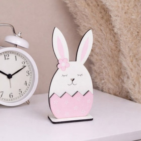 Статуетка 6957-3 Кролик яєчко рожевий