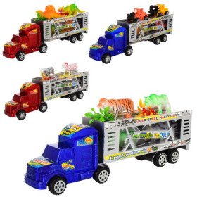 Трейлер 658-5-6 (96шт) инер-й, животные 2шт,10см, в кульке,32-13-6см