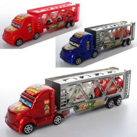 Трейлер HF555-8-9-666-8 (144шт) інер-й,машинки,в кульку,31-8-6см