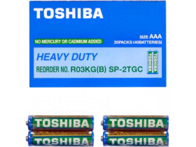 Батарейка Toshiba Heavy Duty R03 ААА (40шт)