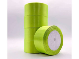 Стрічка атласна 4см св.-салатова 36ярд (5шт)