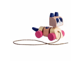 Дерев'яна іграшка Котик-каталка 2 15986