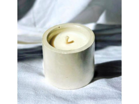 Свічка ароматна грейпфрут "Мінімал" в білому кашпо 35 мл 8030-0001