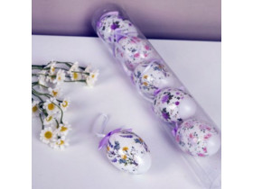 Яйця декоративні, квітковий мікс №2, 6 шт., 3810-2