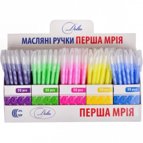 Ручка масляна Delta 8008 Синя (150/3000)