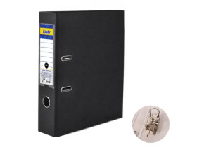 Реєстратор 5см А4 ПВХ чорний LEADER 268150