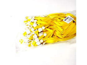 Шнур для бейджика жовтий, дешевий (100шт)