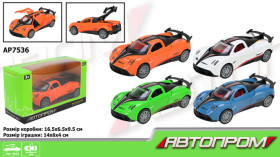 Машина "Автопром" AP7536, у коробці 16,5×9,5×6,5 см