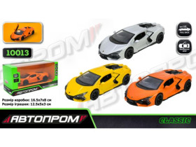 Машина металева "Автопром" 10013, 5", Lamborghini Revuelto, двері відкриваються, у коробці 16,5×7×8 см
