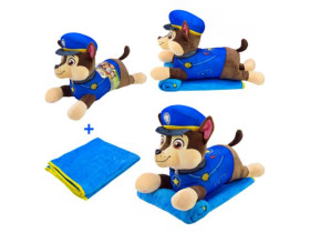 М'яка іграшка з пледом Paw Patrol KH71/001L собачка 60*21*36см плед 115х75 см
