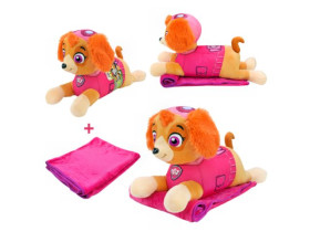 М'яка іграшка з пледом Paw Patrol KH71/002L собачка 60*21*36см плед 115х75 см