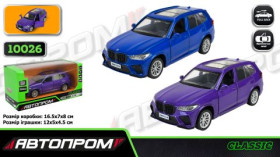 Машина мет. АВТОПРОМ 10026 (48шт/2) 5 inch,BMW X5M, відкр.двері, у кор.16,5*7*8см
