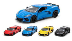 Машина метал KT5432W (96шт) "KINSMART" CORVETTE (2021), 4 кольори, у коробці 16*9*7см