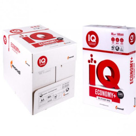 Папір офісний А5 IQ EKONOMY+ 80г/м2 500арк (5уп/ящ) (001016)