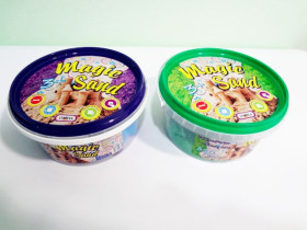 Пісок кінетичний"С" 350гр 6-кольорів (арт-370-1-6)