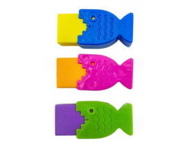 Гумка CLASS 4986С з тримачем, Fish (12/288)