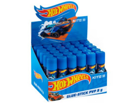 Клей-олівець Kite PVP, 8 г з індикатором Hot Wheels HW25-130 (30шт)