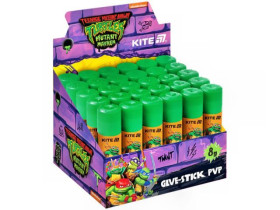 Клей-олівець Kite PVP, 8 г з індикатором Ninja Turtles NT25-130 (30шт)