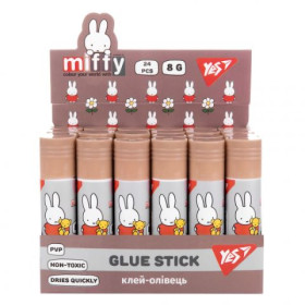 Клей-олівець Yes 8г, PVP "Miffy" 320307 (24шт)