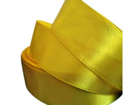 Стрічка атласна 2см жовта (5шт)