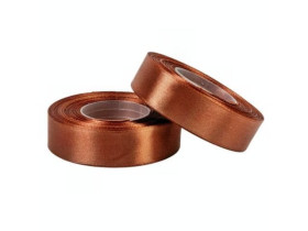 Стрічка атласна 2см шоколадна