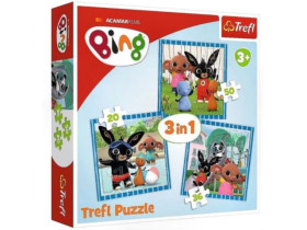 Пазли 34851 (3в1) Веселощі / Бінг / Trefl