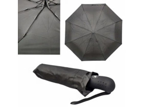 Парасолька напівавтомат чорна 23-013, 308 8 спиць карбон діаметр 100см Fiaba