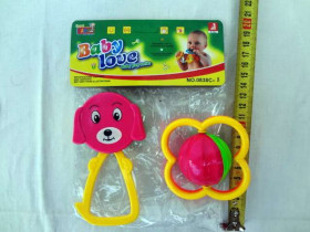 Погремушка 0838 С 8 (384шт) 2шт, в шарике