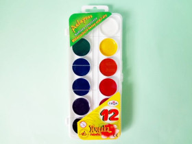 110163 Акварель "Пчелка" 12кол. 212040, Гамма (39шт)