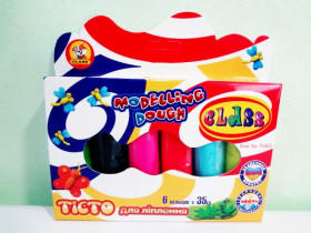 Пластилін "CLASS" 7634/1 6кол. НЕОН короб.