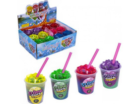 Слайм в стакані з трубочкою (12шт/240)