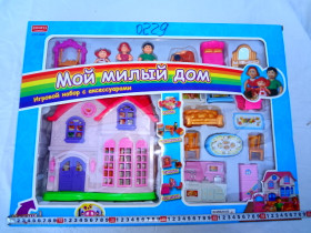 ZY Домик ZYC 0290 (12шт) звук, свет, мебель