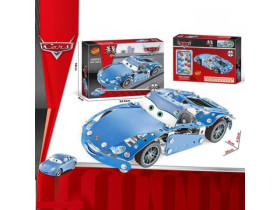 Конструктор металевий 128-4 (72/2) “Автомобіль”, інструменти, в коробці