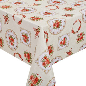 2522 Клеенка ПВХ с тиснением на тканевой основе Home 1,37*20м