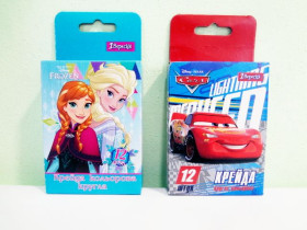 400313-280 Крейда кольорова "1Вересня" 12шт кругла(12шт/288)